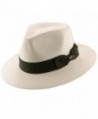 Scala Classico 5 BU Toyo Straw Ribbon 2-1/2 Inch Band Golf Fedora (MD39) - CN17YIU67QW