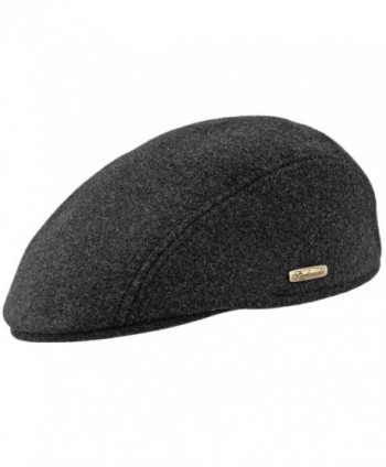 Warm Blend Petersham League Charcoal in Men's Newsboy Caps