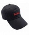 Fan yi DAMN Dad Hats Baseball Cap For Men 3D Embroidered Adjustable Snapback Unisex - Black Red - CO1867CCXHN