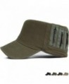 REDSHARKS Cadet Caps Military Hats Fit For Unisex Adult Zip Low Profile - Green - C812GTTQKXD