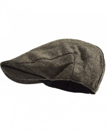 Classic Herringbone Tweed Blend Newsboy