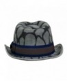 Gray Animal Print Wool Fedora