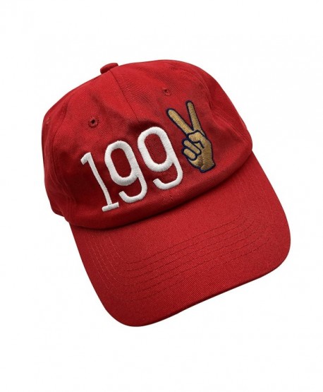 XYH 1992 Dad hats Baseball Cap Embroidered Adjustable Snapback Cotton Unisex - Red - C1187K5QNOE