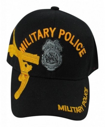 US Warriors U.S. Army Military Police with Gold Pistols Baseball Hat - Black - CB11KFSKEJB