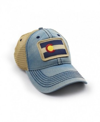 Colorado Flag Patch Trucker Americana in Men's Baseball Caps