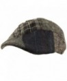 Men's Winter Fall 100% Wool 14 Patch Duckbill Ivy Driver Cabby Cap Hat - Gray - CO12N79EU3E