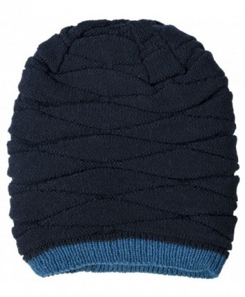 Loritta Winter Knitting Slouchy Beanie in Men's Skullies & Beanies