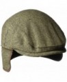 Country Gentleman Men's Ainsley Flat Ivy Cap with Ear Laps - Brown Tweed - CN127F3Q3UR