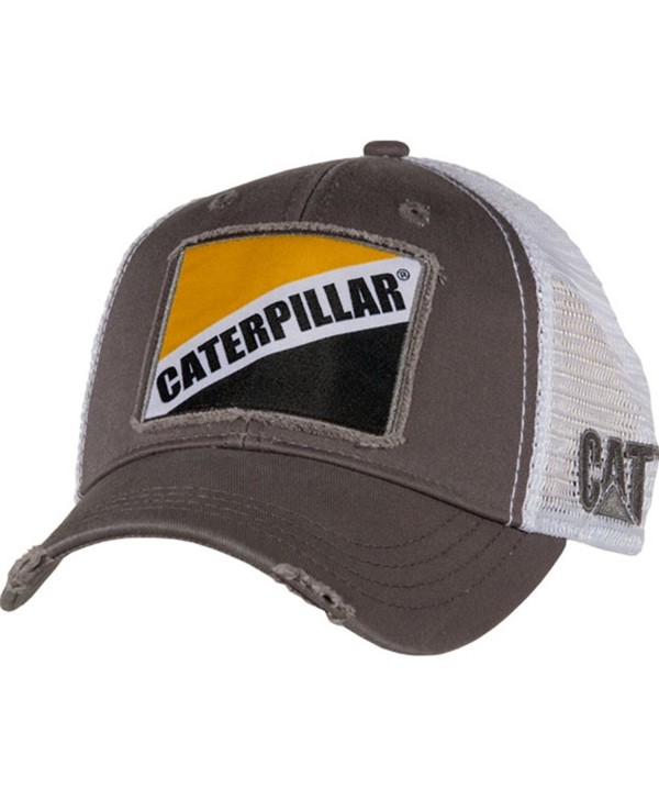 Cat Gray Twill w/ Caterpillar Patch Cap - CA12N22ECTS