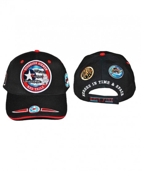 TUSKEGEE AIRMEN RED TAILS HAT 332ND AIR FORCE BLACK HISTORY CAP - Red Tails 3 Planes - C4129SHLVY1