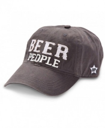 We People Beer People Baseball Cap Hat with Adjustable Strap- Gray - CY12IRDGREL