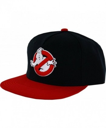 Ghostbusters Logo Flat Brim Snapback Hat - C512LX01UTR