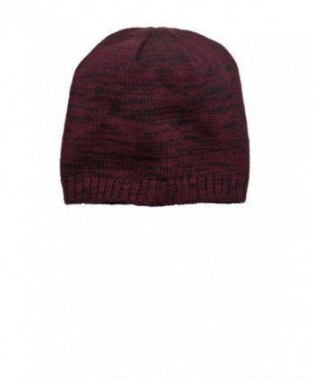 District Men's Spaced Dyed Beanie - Maroon/ Black - C111QDS73F5