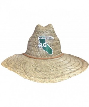 My Job Depends on Ag Lifeguard Farmer Straw Hat - California - CP12I5DL7P7