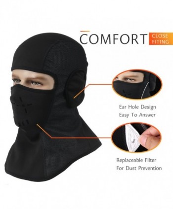 OUMAL Windproof Ski Mask Balaclava Fleece Hood Outdoor Sports Face Mask For Men Women - CU188QYT84Y