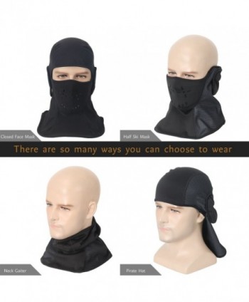 Windproof Ski Mask Balaclava Fleece Hood Outdoor Sports Face Mask For ...