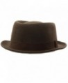 Winter Boater Porkpie Ribbon Hat