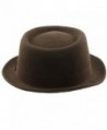 Winter Boater Porkpie Ribbon Hat in Men's Fedoras