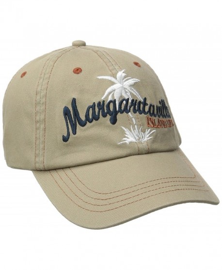 Margaritaville Men's Mv Palm Tree Hat - Khaki - CA12B8JVF9D