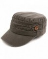 Unisex 100% Cotton Washable Cadet Cap 176HC - Gray - C611NZHC325