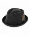 Belfry Jazz - Wool Diamond Porkpie - Black - C6116Z46B8R