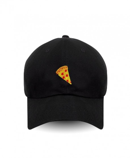 Pizza Embroidered Dad Hat 100% Cotton Baseball Cap For Men And Women - CD17Y0R6QHQ