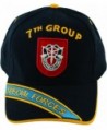 7th Special Forces Group Hat with SF Flash and Unit Crest with Embroidered Bill - C211WV03ER5