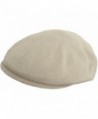 Broner 100% Cotton Knit IVY Flat Hat Ventair Summer Scally Driving Cap - Natural - C211AZVXJRL