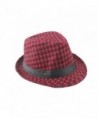 Dantiya Mens Plaid Fedoras Trilby