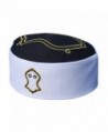 Exclusive Black White Golden Embroidered Sandal Kufi Crown Cap Muslim Hat - CX17YHYCL2Y