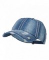 MG Distressed Heavy Washed Denim Cap - Blue - CQ12HV9R79V