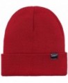 ORSKY Womens Winter Hats Cuffed Beanie Hat Stocking Cap Knit Watch Caps For Women Men - Solid Burgundy - CW187IEQKRN