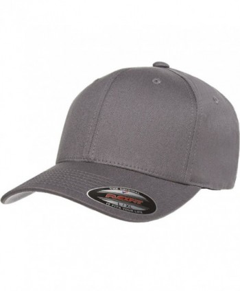 Flexfit/Yupoong Cotton Twill Fitted Cap - Grey - CE184EXRHUZ