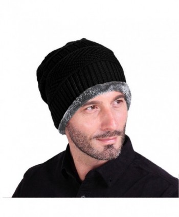 Tirain Stylish Slouchy Beanie Fleece in Men's Skullies & Beanies