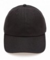 MIRMARU Men's Wool Blend Baseball Cap With Adjustable Size Strap - Black - CK187NI5XED