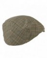 Mega Cap Khaki Plaid newsboy