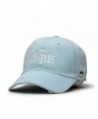 The Beatles Classic Adjustable Baseball Cap Drop T Logo Sgt Pepper Drum Abbey Road - Drop T Light Blue - CH125N8RZEJ