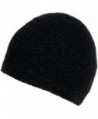 Nirvanna Designs CH713 Crochet Seed Beanie with Fleece - Black - CC11H7RDFKD