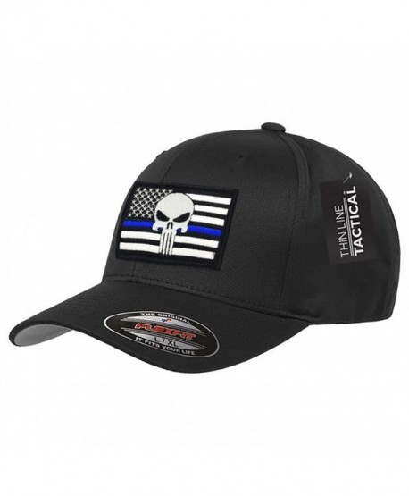 Punisher Thin Blue Line Flexfit Hat - CC182KWA3U3