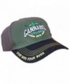 Cannabis 420 Marijuana Themed Ball Cap Hats - Cannabis College Green Front - C011VAME3D3