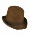 Wheat Braid Top Hat Fedora