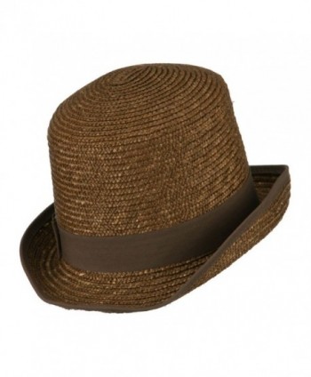 Wheat Braid Top Hat Fedora in Men's Fedoras