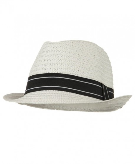 Open Weave Men's Fedora - White W19S71F - CN118E59GKF