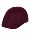 Faux Suede Leather Newsboy Flat Cap ivy Driver Hunting Hat - Burgundy - CM12NTY228B