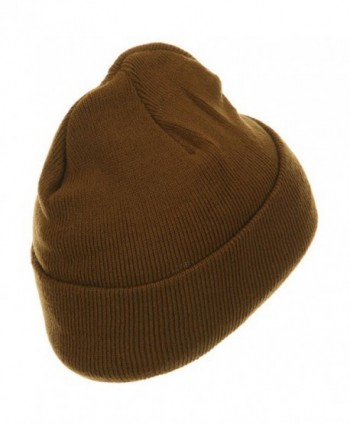 Insulated Classic Cuff Beanie Camel in Men's Skullies & Beanies