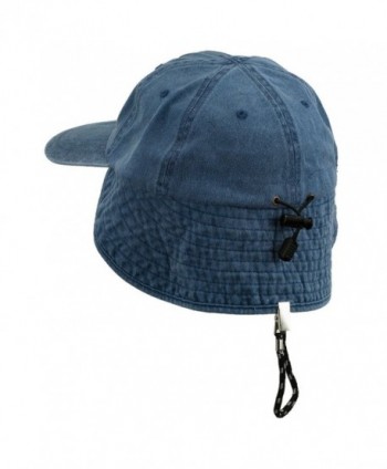 MG Washed Cotton Flap Hat Navy