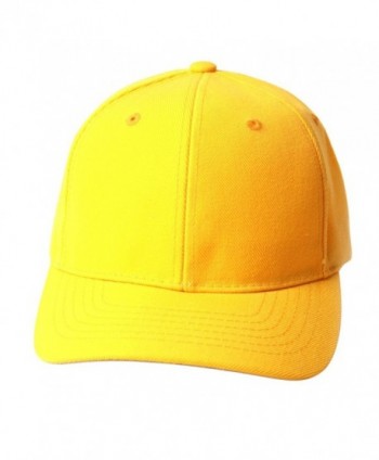 TopHeadwear Solid Yellow Adjustable Hat - CV111GX2Y8N