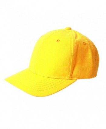 TopHeadwear Solid Yellow Adjustable Hat