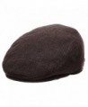 Epoch Men's Classic newsboy Cap- Flat IVY Hat- Snap Brim Herringbone Tweed Cap - 1930-brown - C512N36H5J4