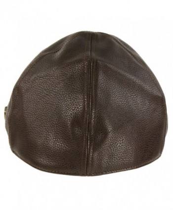 Winter Leather Duckbill Driver Hat in Men's Newsboy Caps